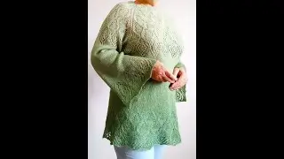 Обзор ажурной туники из Alize angora gold ombre batik