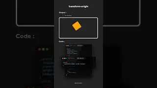 CSS transform-origin tutorial #shorts #quicktutorial