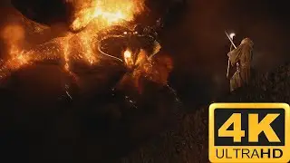 Gandalf Vs Balrog FULL BATTLE!! | The Lord Of The Rings 4K!
