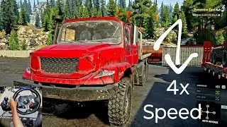 Snowrunner at 4x Speed | 4K Ultra HD Gameplay