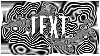 TEXT behind lines effect photoshop 