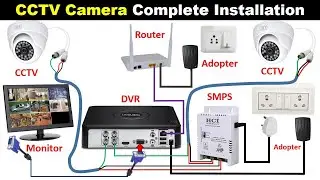 CCTV Camera Complete Installation with DVR 