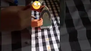 How to Clean Burnt Iron Using Tablet.. 🤗😎 