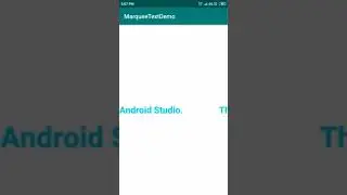 How to Implement Marquee Text in Android Studio | MarqueeText | Android Coding