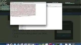 Generate CSR File for SSL Certificate Request on Mac OS X
