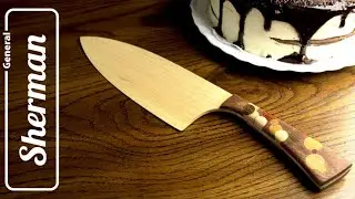 Wooden cake knife