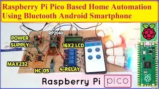 Bluetooth 4-Channel Relay Control ( Light ) board (with Android App) | Raspberry Pi Pico