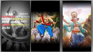 NEW DILALO video editing photo ALIGHTMOTION telugu editing 👌  Ganapati video editing 🙏
