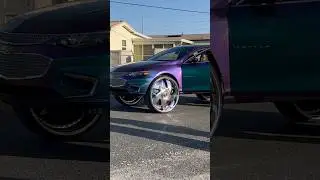 Outrageous Chevy Malibu on 30’s DUB Floaters Slidin Thru