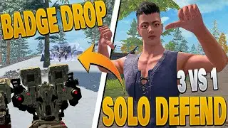 I Defend My Base Solo Against a Trio and Win the Badge Drop Rampage Server Last Island of Survival
