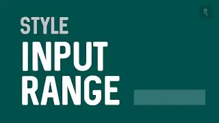 Input Range tag styling with CSS