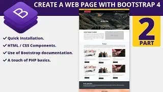 Create a web page using Bootstrap 4 - Part 2
