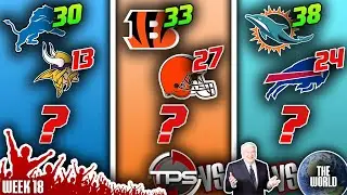 2023 NFL Week 18 PICKS, PREDICTIONS & PRIZES! TPS vs Madden vs THE WORLD!!!