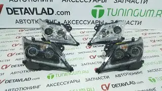 Диодные фары на Lexus LX570 2012 2015г  с бегающим поворотником