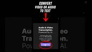 How to convert video or audio to text 