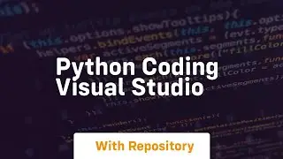 python coding visual studio