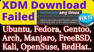 XDM Download Failed to append, convert file part, please check if the drive is full, write protected