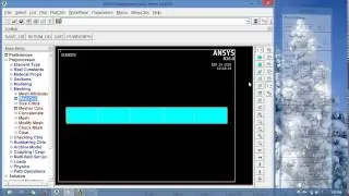 bimetallic layered cantilever plate thermal loading in ANSYS