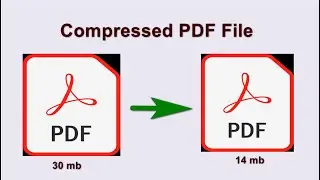 Compress pdf file in small size without any software