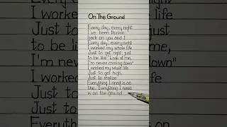 rosé - on the ground lyrics | #rosé #ontheground #blackpink #lyrics