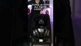 Suiting up in the Jazwares Vader suit 