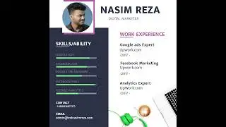Video CV for Digital Marketer Nasim Reza #shorts