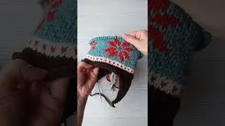 Шапка с жаккардом 