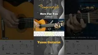 Here for You - FireHouse - Fingerstyle Guitar Tutorial + TAB & Lyrics #fingerstyle