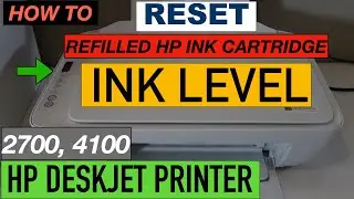 HP Printer reset Ink Level - 