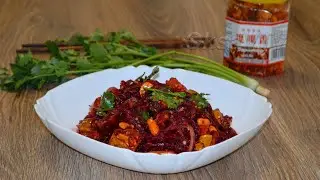 Салат из свеклы по-китайски (凉拌甜菜根, Liángbàn tiáncài gēn). Китайская кухня.