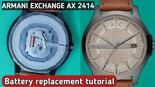 How to change the battery Armani Exchange AX2414 watch