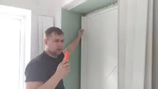 Установка дверей. Сборка и установка добора в 3 круга под 45°. Магнитогорск door installation