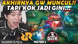 MAMA AKU MASUK TV MAMA!! TAPI KENAPA RRQ JADI KALAH MAMAAA?!! - RRQ VS GEEK MATCH 2