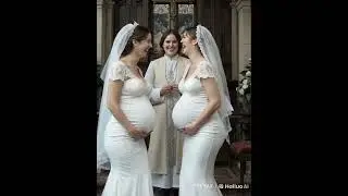 Two Pregnant Brides Tie the Knot