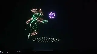 Matildas World Cup Soccer Drone Light Show Test Flight