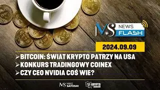 BITCOIN: ŚWIAT KRYPTO PATRZY NA USA, CO WIE CEO NVIDIA? KONKURS GIEŁDY COINEX