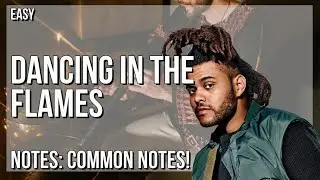 How to play Dancing In The Flames by The Weeknd on Tin Whistle (Tutorial)