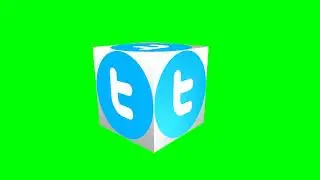 LOGO TWITTER SPINNING GREEN SCREEN