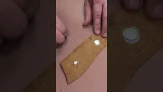 Making a Magnetic Leather Bookmark  #leathercrafting #leatherbookmark
