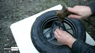 Как поменять подшипники на переднем колесе скутера