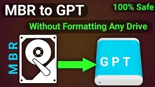 How to Convert MBR to GPT Without Data Loss | Convert LEGACY to UEFI | MBR to GPT Without Foramtting