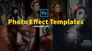 Photo Effect Templates Download In PSD Files |Sheri SK| Photo Effect Mockup|