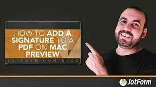 How to add a signature to a PDF on Mac Preview