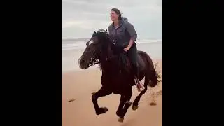 Girl Riding Horse | Beach Ride