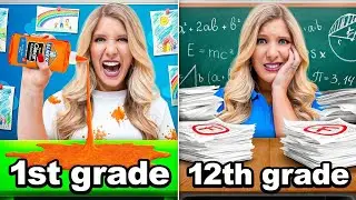 I  survived Every grade of School from 1 to 12 for 24 Hours @BriannaYT Trailer👀❤️‍🩹
