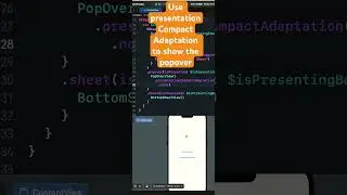 Overriding sheet presentation #swift #swiftprogramming #tutorial #swiftui