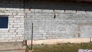 Наружняя штукатурка дома под декоративный камень. Начало.