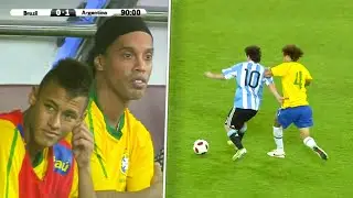 Ronaldinho and Neymar Jr will never forget this humiliating performance by Lionel Messi