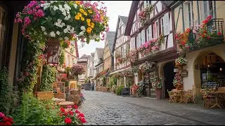 Bacharach, Germany Walking tour 4K 60fps - Most beautifull German town,