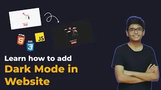 How to add dark mode in website using html, css and javascript | Tutorial | DoCoNation